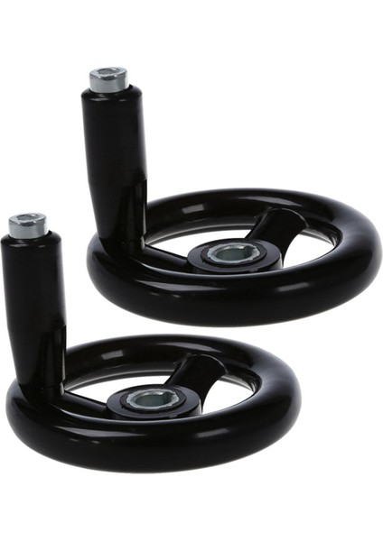 Freze Makinesi Için Döner Saplı 2x 3,9 Inç Çaplı El Çarkı (Yurt Dışından)