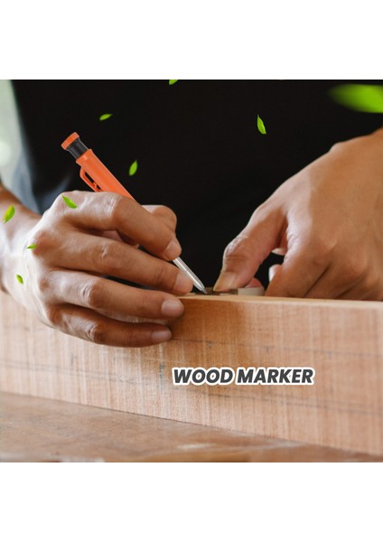 Ahşap Kalemi-2 x Turuncu Ahşap Işleme Kalemleri 4 Kutu x Yedek (12 Siyah/6 Sarı/6 Kırmızı)-Fotoğraf Rengi B (Yurt Dışından) modelleri