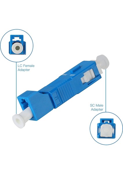 Paket Tek Modlu 9/125UM Sc/upc Erkek - Lc/upc Dişi Hibrid Optik Fiber Adaptör Konnektörü Optik Metre Için (Yurt Dışından)