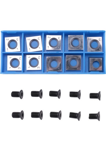 10 Adet 14MM Kare Düz Karbür Kesici Uç, M610MM Vidalarla (Yurt Dışından)