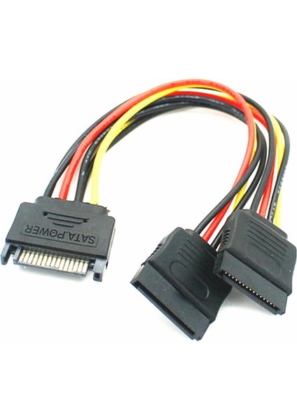 15-Pin Sata Erkek - Çift Dişi Güç Y-Splitter Adaptör Kablosu Pratik Sıcak (Yurt Dışından) fırsatları