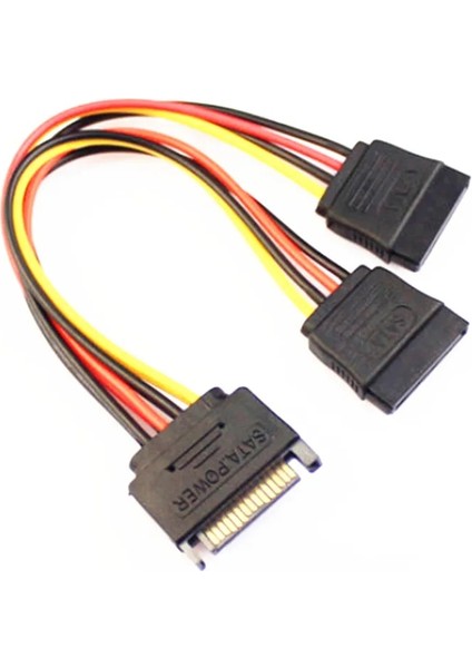 15-Pin Sata Erkek - Çift Dişi Güç Y-Splitter Adaptör Kablosu Pratik Sıcak (Yurt Dışından) indirimleri