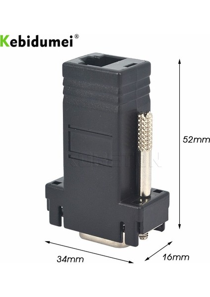 Kebidumei VGA Genişletici Erkek Lan Cat5 CAT5E RJ45 Ethernet Dişi Adaptör Ethernet Dişi Adaptör Pc Masaüstü Bilgisayar Için (Yurt Dışından)