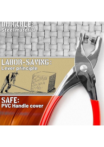 Grommet Kuşgözü Pense Seti, Metal Kuşgözü ile 1/4 Inç 6mm Alet Kiti (Yurt Dışından) indirimleri