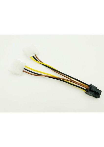 5 Adet Sata Güç Kablosu Pcı-E 6pin Dişi Molex 4pin X2 Splitter Güç Pcı Express Uzatma Kabloları 15CM Btc Madenci Madencilik Için (Yurt Dışından)