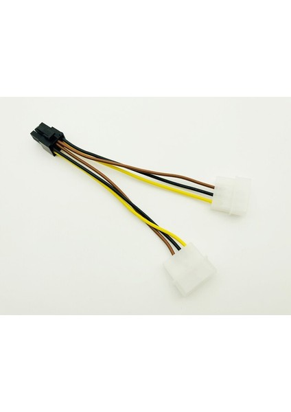 5 Adet Sata Güç Kablosu Pcı-E 6pin Dişi Molex 4pin X2 Splitter Güç Pcı Express Uzatma Kabloları 15CM Btc Madenci Madencilik Için (Yurt Dışından)