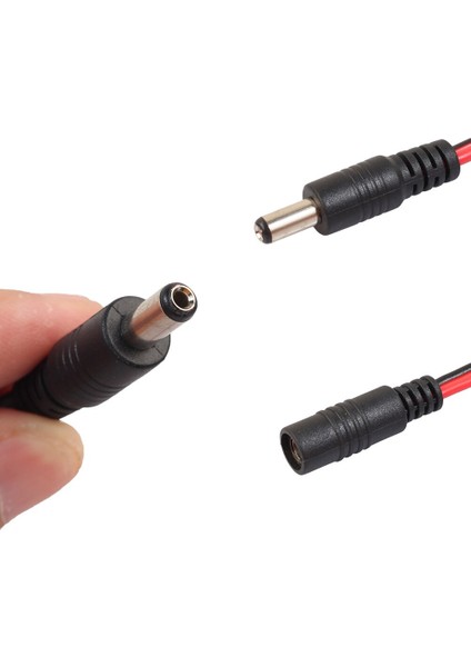 Yeni 1.5m Uzatma Kablosu DC5521 Erkek Kadın Dc 5.5x2.1 Dizüstü Bilgisayar Monitörü Güç Kablosu (Yurt Dışından)