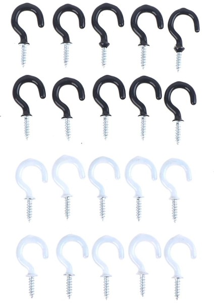 10 Adet Kupa Omuzlu Askı Fincan Kancaları Ağır Vidalı Tavan Kancaları Fincan Eatop (Yurt Dışından)