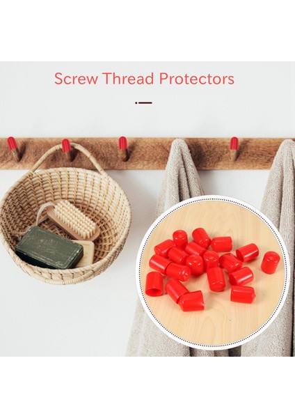 20 Adet Kauçuk Uç Kapakları 19MM Id Pvc Yuvarlak Boru Cıvata Kapatma Başlığı Vida Konu Koruyucuları Kırmızı (Yurt Dışından) indirimleri
