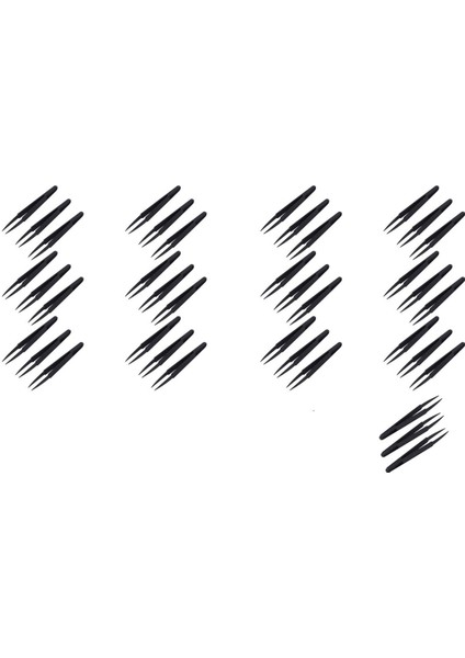 60 Adet Siyah Plastik Elektronik Sivri Uçlu Anti-Statik Cımbız (Yurt Dışından)