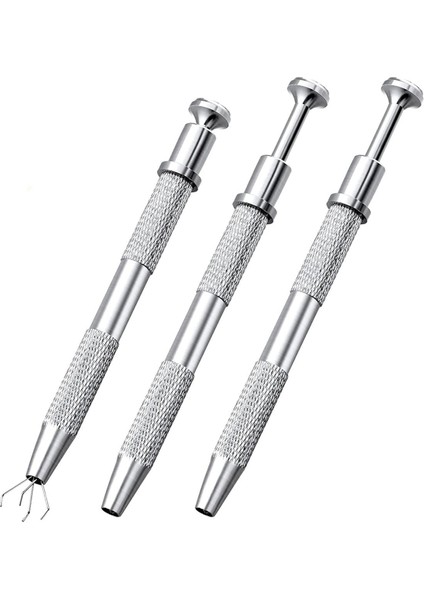 3 Paket Paslanmaz Çelik 4 Pençeli Toplama Aleti, Ic Çipi Için 4 Uçlu Kavrayıcı, Elektronik Bileşenler, Gümüş (Yurt Dışından)