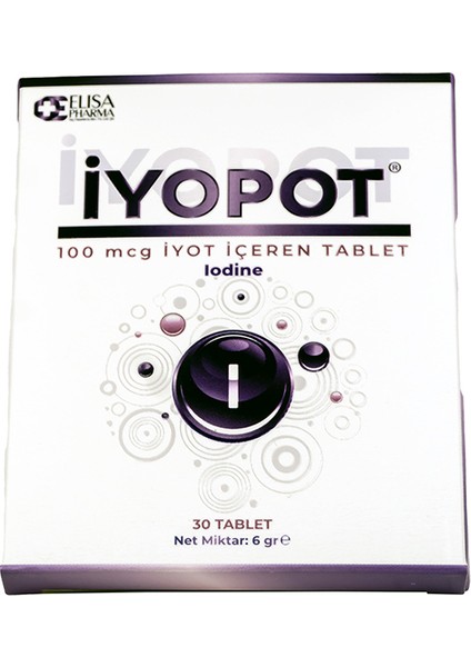 Iyopot, 100 Mcg Iyot Içeren Tablet