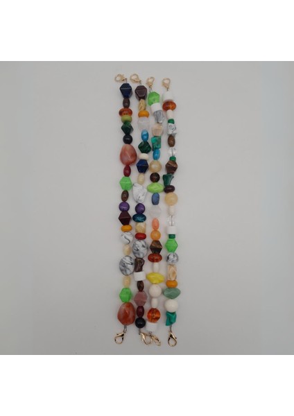 42 cm Renkli Akrilik Çanta Sapı No:06 Light Gold Metalli fırsatları