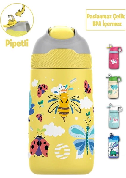 VGN2055 350ML Pipetli Çelik Termos Matara