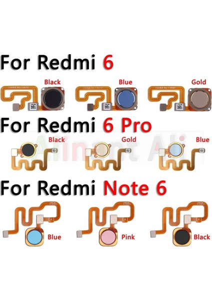 Orijinal Xiaomi Redmi Için Not 6 Pro Artı Başbakan Ana Sayfa Düğmesi Geri Dokunmatik Kımlık Parmak Tarayıcı Parmak Izi Sensörü Flex Kablo (Yurt Dışından)