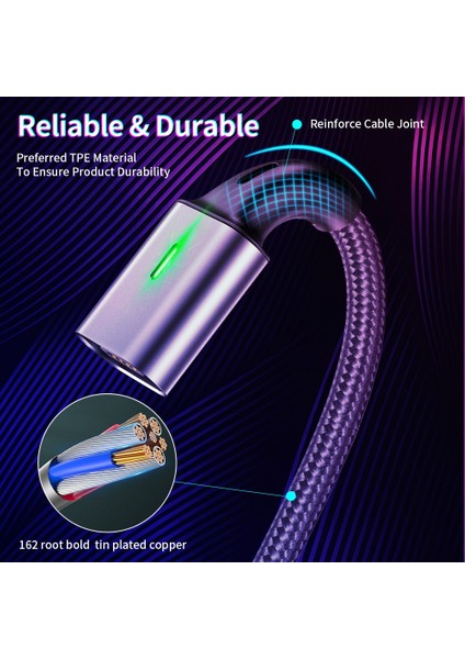 3A Manyetik USB Kablosu Mikro USB C Tipi Kablo Samsung Hızlı Şarj Sync Veri Cabo iphone 11 Xs Xr Mıknatıs Şarj Cihazı Usb-C (Yurt Dışından) fırsatları