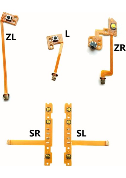 Yedek Sl Sr Zr Zl L Sağ Sol Düğme Anahtarı Şerit Flex Kablo Nintendo Anahtarı Joycon Ns Onarım Bölümü (Yurt Dışından)