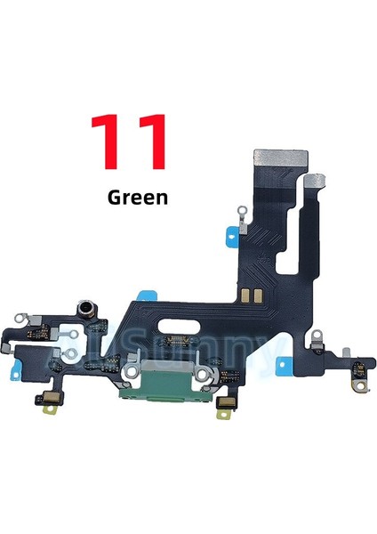 Mikrofon Şerit Onarımı ile iPhone 11 Dock Bağlantısı Için USB Şarj Şarj Portu Flex Kablo (Yurt Dışından)