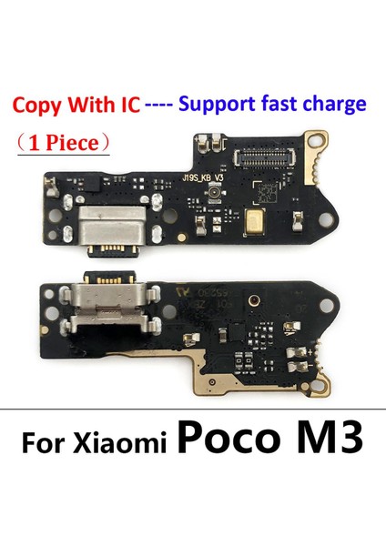 USB Şarj Portu Kurulu Flex Kablo Konektörü Xiaomi Poco X3 M4 Pro M3 Redmi Not 7 8 8t 9s 9 10 10S 11 Pro 4g 5g Mikrofon (Yurt Dışından)