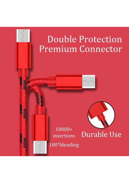 1m Mikro USB Kablosu 2.4A Hızlı Veri Senkronizasyonu Şarj Kablosu Samsung Huawei Xiaomi Lg Htc Andriod Mikro USB USB Telefon Şarj Cihazı Kabloları (Yurt Dışından)