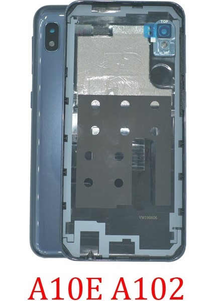 Telefon Kılıfı Arka Kapak Samsung A10E A102U A102N A102W A102F Orijinal Yeni Şasi Arka Kapı Paneli Kamera Lens Düğmeleri ile (Yurt Dışından)