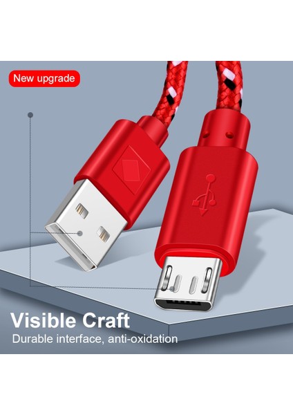 Olaf Mikro USB Kablosu 1 M/2 M/3 M Hızlı Şarj Data Sync USB Şarj Aleti Kablosu Samsung Xiaomi Huawei Htc Lg Cep Telefonu Kabloları (Yurt Dışından)