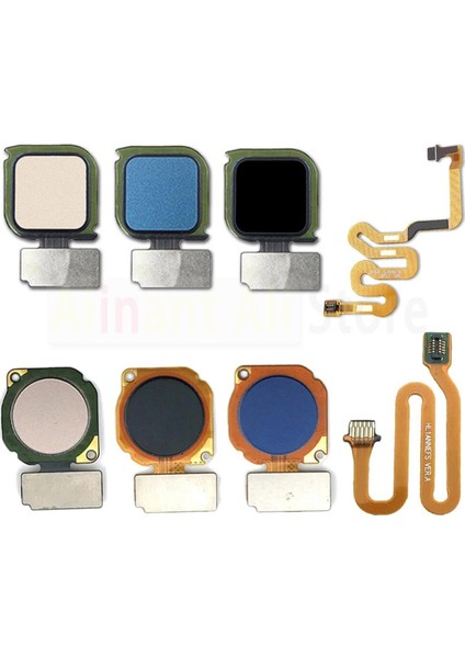 Orijinal Arka Ana Düğme Anahtar Bağlantısı Dokunmatik Kımlık Tarayıcı Parmak Izi Sensörü Flex Kablo Şerit Huawei P10 P20 P30 Lite (Yurt Dışından)