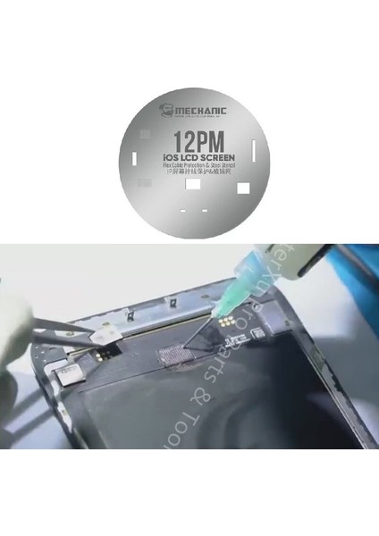 Mekanik Ufo LCD Ekran Ic Koruma Çelik Şablon iPhone 11 12 13 Pro Max Flex Kablo Parlatma Onarım Ekran Şablonu (Yurt Dışından)