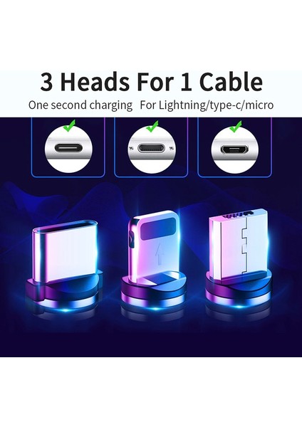 Fpu 3 M Manyetik Mikro USB Tip C Kablo Hızlı Şarj USB Tip-C Mıknatıs Kablosu iPhone Samsung Android Cep Telefonu Tel Kablosu (Yurt Dışından)