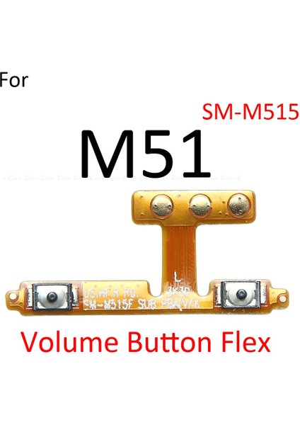 Güç Açma Kapama Düğmesi Ses Anahtarı Anahtar Kontrol Flex Kablo Şerit Samsung Galaxy M01 M11 M21 M31 M51 Onarım Bölümü (Yurt Dışından)