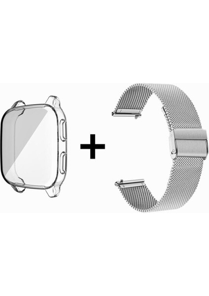 Garmin Venu Sq Metal Kayış Kılıf ile Tpu Ekran Koruyucu Bilezik Venu Sq Akıllı Saat Yedek Kordonlu Saat Aksesuarları (Yurt Dışından)