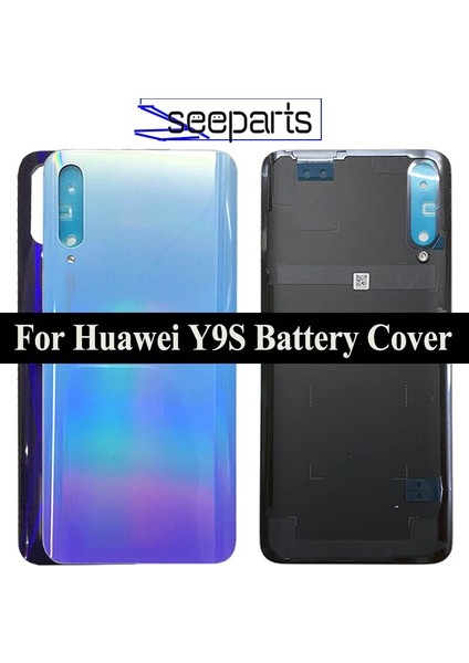Huawei Y9S Pil Kapağı P Akıllı Pro 2019 Arka Kapı Konut Case Arka Değiştirilmiş Telefon Huawei Y9S Arka Kapak (Yurt Dışından)