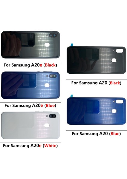 Arka Cam Kapak Samsung A10S A10 A20 A20E Pil Kapağı Kapı Arka Cep Telefon Kılıfı Çerçeveleri Kamera Lens ile (Yurt Dışından)