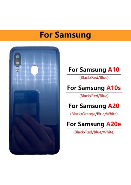 Arka Cam Kapak Samsung A10S A10 A20 A20E Pil Kapağı Kapı Arka Cep Telefon Kılıfı Çerçeveleri Kamera Lens ile (Yurt Dışından)