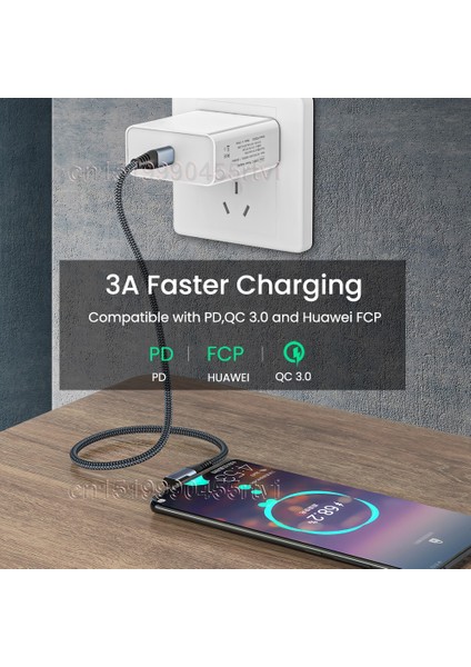 Pd 60W USB Tip C Tip C Dirsek Kablosu 90 Derece Hızlı Şarj Cep Telefonu Macbook Pro Samsung S10 S20 Için Hızlı Şarj Kablosu (Yurt Dışından)