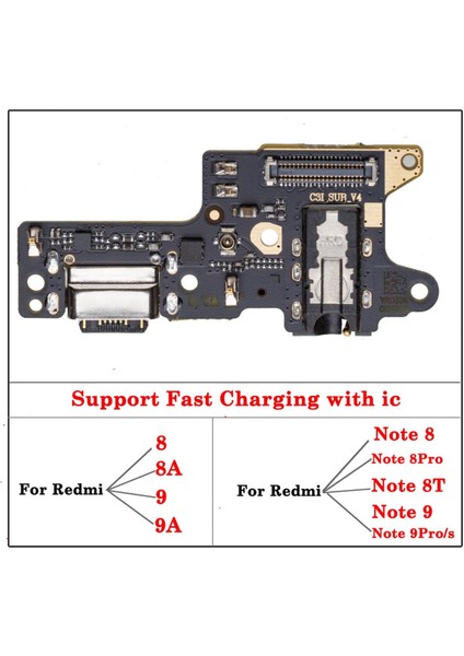 Adet Alt USB Şarj Aleti Bağlantı Noktası Konektörü Flex Xiaomi Redmi Için 8 8A 9 9A Not 8 9 9s Pro Dock Esnek Şarj Kablosu Değiştirme (Yurt Dışından)