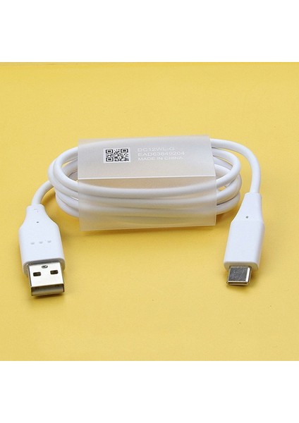 Orijinal Lg 100 cm Tip A Tip C Hızlı Şarj Veri Kablosu Lg G7 Thinq G6 G5 V10 V20 V35 V30 Q6 Cep Telefonu Yuvarlak Hat (Yurt Dışından)