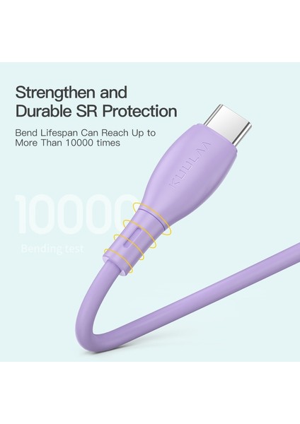 Kuulaa USB C Tipi Kablo Samsung Xiaomi Mi 3A Hızlı Şarj Usb-C Kablosu Cep Telefonu Şarj Cihazı Usbc Tip-C Veri Kablosu Kablosu (Yurt Dışından)