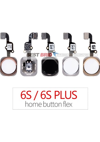 Adet/grup Yeni Menü Ana Sayfa Düğmesi Flex Kablo Şerit Yedek Parçalar iPhone 5 S 6 S 4.7 (Yurt Dışından)