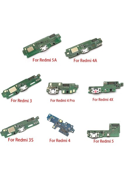 Yeni Yuva Konnektörü Mikro USB Şarj Aleti Şarj Portu Flex Kablo Mikrofon Kurulu Xiaomi Redmi Için 3 3 S 4x 4A 5 5A 4 Pro (Yurt Dışından)