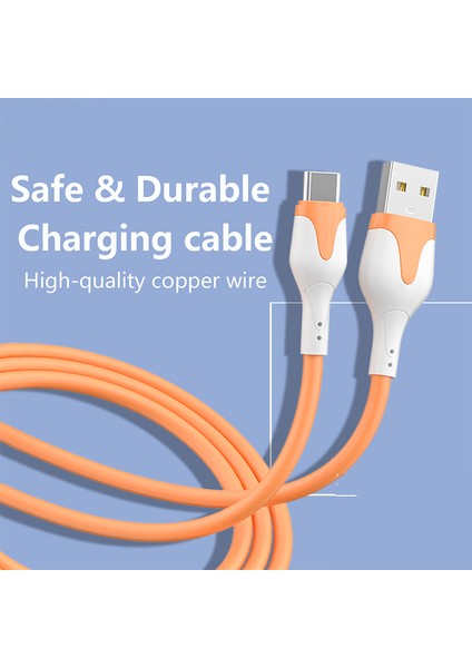 3A Hızlı Şarj USB Kablosu Yumuşak Silikon C Tipi Kablo Xiaomi Redmi Için Samsung Realme Kablo Veri Kablosu Şarj Cihazı USB Kablolu Telefon (Yurt Dışından) fiyatları
