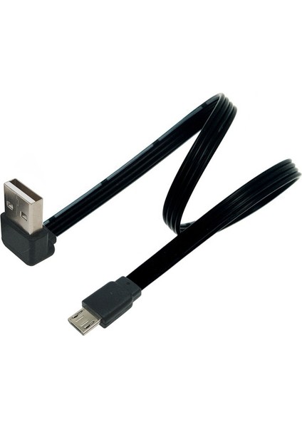 USB 2.0 Yukarı Aşağı Açı 90 Derece Erkek Mikro USB 90 Derece Erkek Süper Düz Esnek Uzatma Usb2.0 Adaptör Kablosu 0.1-1 M (Yurt Dışından) fırsatları