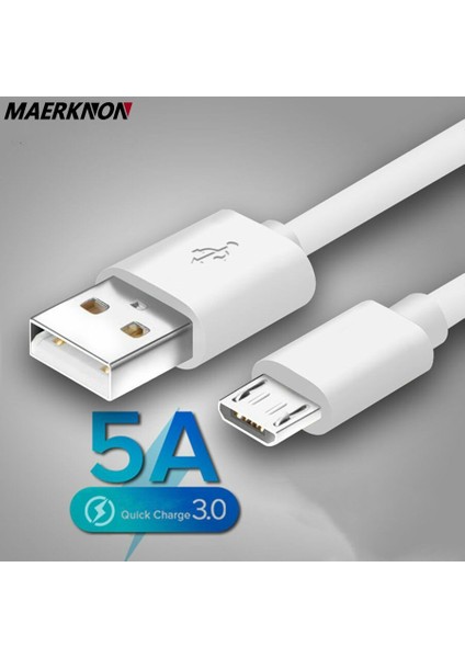 5A Mikro USB Kablosu 1 M 2 M Veri Senkronizasyon Hızlı Şarj Kablosu Samsung S7 Huawei Xiaomi Not Tablet Android USB Telefon Şarj Kabloları (Yurt Dışından)
