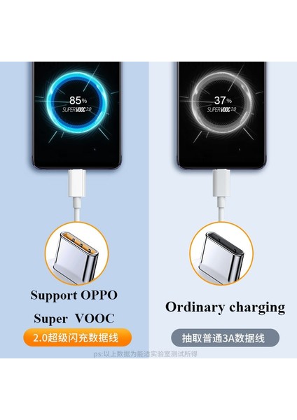 65W Süper Vooc C Tipi Kablo Hızlı Şarj Cihazı 3.0 Oppo R17 Reno4 Ace2 Bul X3 X2 Reno 6 Pro 5g 5 4 3 F19 Realme Oneplus Telefonları (Yurt Dışından) fırsatları