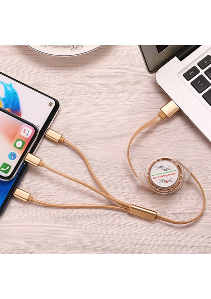 Teleskopik Bire Üç Veri Hatları Xiaomi Iphoecharger Telefon Aksesuarları USB C Kablosu USB Iphone Aksesuarları Iphone 12 Pro Max (Yurt Dışından) fiyatları