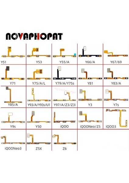 Vivo V5 S1 Pro V15 V11 V11I V17 V5S V5 Lite V7 Artı V9 Y11 Y12 Y15 Güç Açık Kapalı Ses Yukarı Aşağı Düğmeleri Flex Kablo Şerit (Yurt Dışından) fiyatları