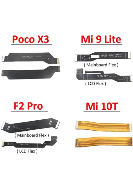 Yeni Xiaomi Mi Poco X3 Nfc F3 F2 Pro Mi 10T 11T 9 10 11 Lite LCD Anakart Anakart Konektörü Ana Kurulu Flex Kablo (Yurt Dışından)