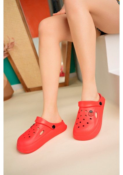 Unisex Uğur Böcek Sabo Kaymaz Taban Deniz Plaj Aşçı Doktor Hemşire Hastane Comfort Rahat Sandalet Terlik