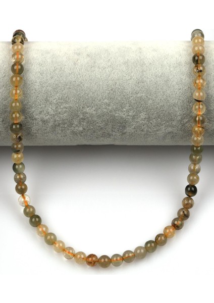 Rutil Kuvars Doğal Taş Dizi 6 mm Küre Kesim fiyatları