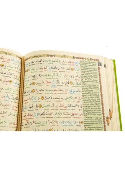 Orta Boy Kur'an-I Kerim ve Kelime Mealli Fihristli (4 Renk,şamua)